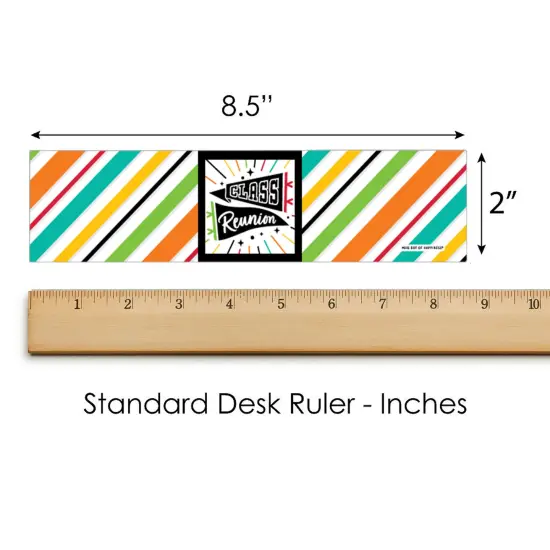 Big Dot of Happiness Still Got Class - High School Reunion Party Water Bottle Sticker Labels - Set of 20 {6}