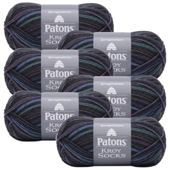 (Pack of 6) Patons Kroy Socks Yarn-Magic Stripes {1}