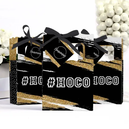 Big Dot of Happiness Hoco Dance - Homecoming Party Favor Boxes - Set of 12 {4}