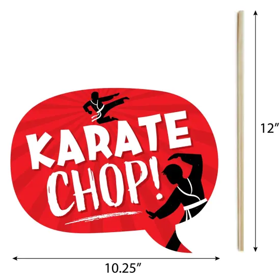 Big Dot of Happiness Karate Master - Martial Arts Birthday Party Photo Booth Props Kit - 20 Count {7}