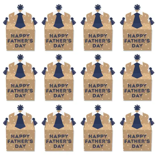 Big Dot of Happiness My Dad is Rad - Treat Box Party Favors - Father's Day Party Goodie Gable Boxes - Set of 12 {6}