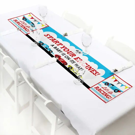 Big Dot of Happiness Let's Go Racing - Racecar - Baby Shower Race Car Decorations Party Banner {7}