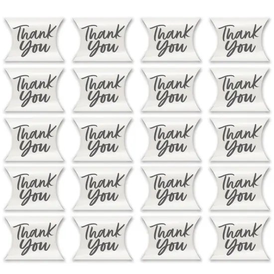 Big Dot of Happiness Champagne Elegantly Simple - Favor Gift Boxes - Guest Party Favors Petite Pillow Boxes - Set of 20 {6}