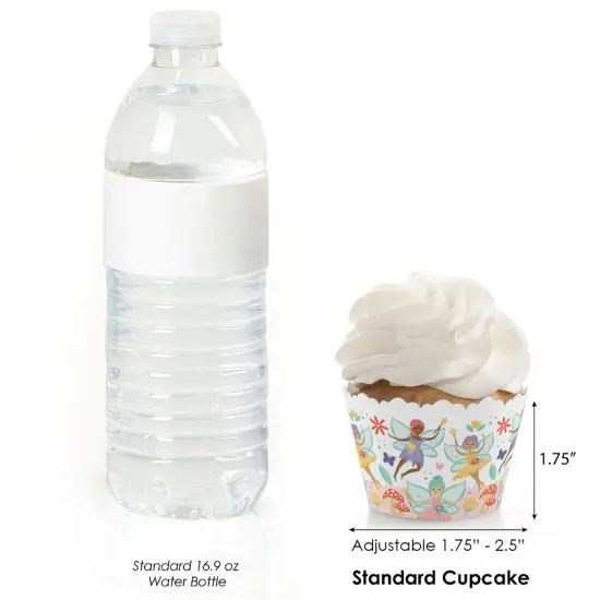 Big Dot of Happiness Let's Be Fairies - Fairy Garden Birthday Party Decorations - Party Cupcake Wrappers - Set of 12 {4}