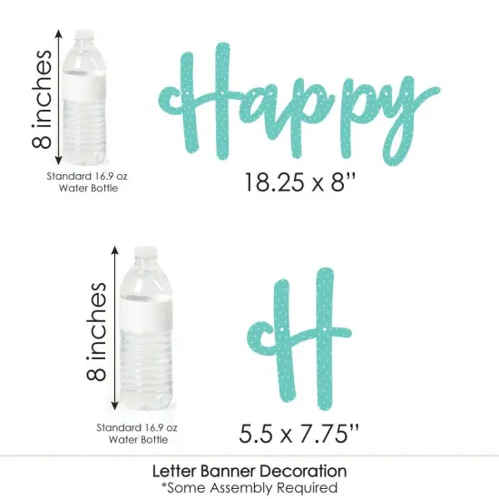 Big Dot of Happiness Colorful Floral Happy Mother's Day - We Love Mom Party Letter Banner Decor - 36 Banner Cutouts & Happy Mothers Day Banner Letters {7}