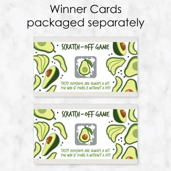 Big Dot of Happiness Hello Avocado - Fiesta Party Game Scratch Off Cards - 22 Count {4}
