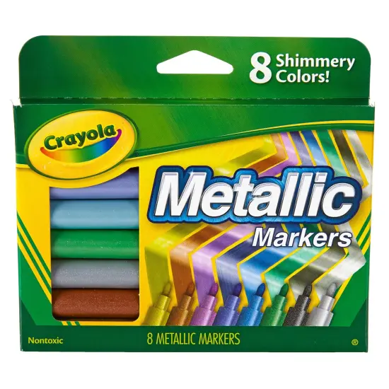 Crayola Metallic Markers-Shimmery Colors 8/Pkg {1}