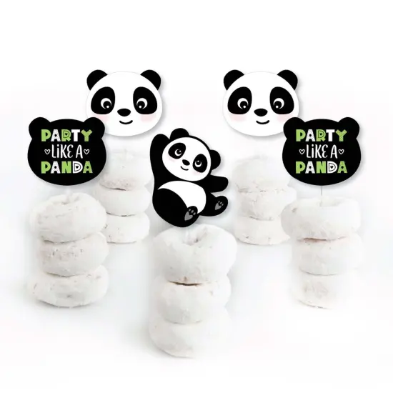 Big Dot of Happiness Party Like a Panda Bear - Dessert Cupcake Toppers - Baby Shower or Birthday Party Clear Treat Picks - Set of 24 {3}
