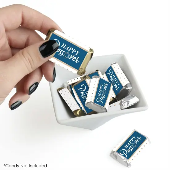 Big Dot of Happiness Happy Passover - Mini Candy Bar Wrapper Stickers - Pesach Holiday Party Small Favors - 40 Count {3}
