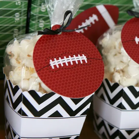 Big Dot of Happiness End Zone - Football - Baby Shower or Birthday Party Favor Gift Tags (Set of 20) {6}