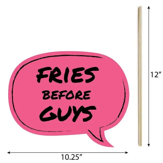 Big Dot of Happiness Funny Be My Galentine - Valentine's Day Photo Booth Props Kit - 10 Piece {4}