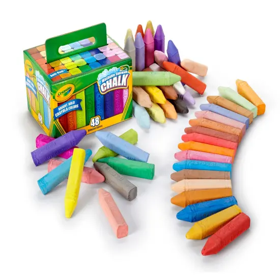 Crayola Washable Sidewalk Chalk-Assorted Colors 48/Pkg {2}