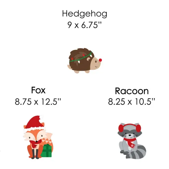 Big Dot of Happiness Woodland Christmas - Lawn Decorations - Outdoor Merry Christmoose Holiday Party Yard Decorations - 10 Piece {7}