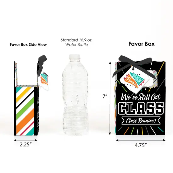 Big Dot of Happiness Still Got Class - High School Reunion Party Favor Boxes - Set of 12 {3}