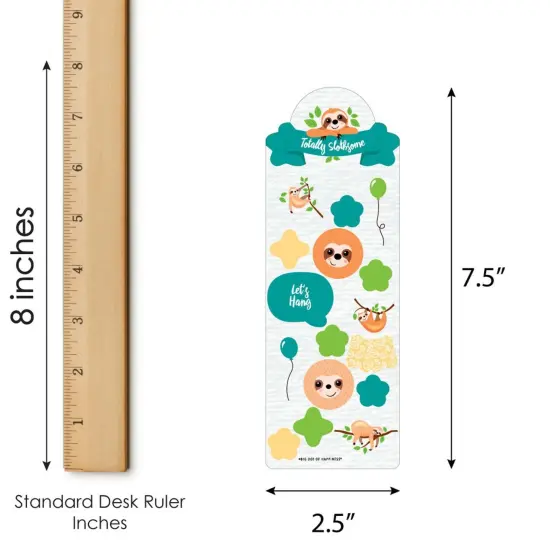 Big Dot of Happiness Let's Hang - Sloth - Birthday Party Favor Kids Stickers - 16 Sheets - 256 Stickers {4}
