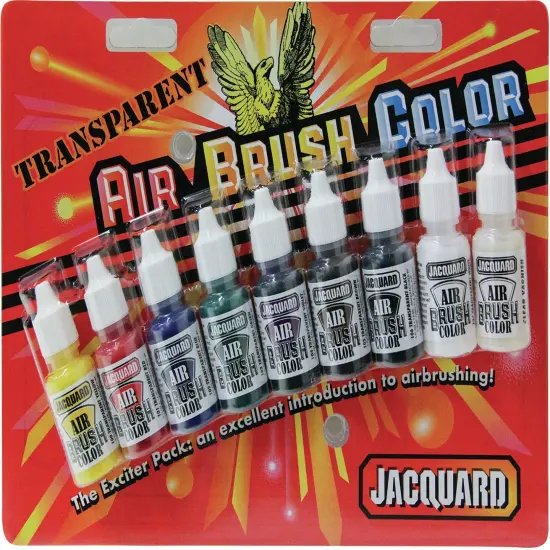 Jacquard Transparent Airbrush Exciter Pack 9/Pkg-0.5oz {1}