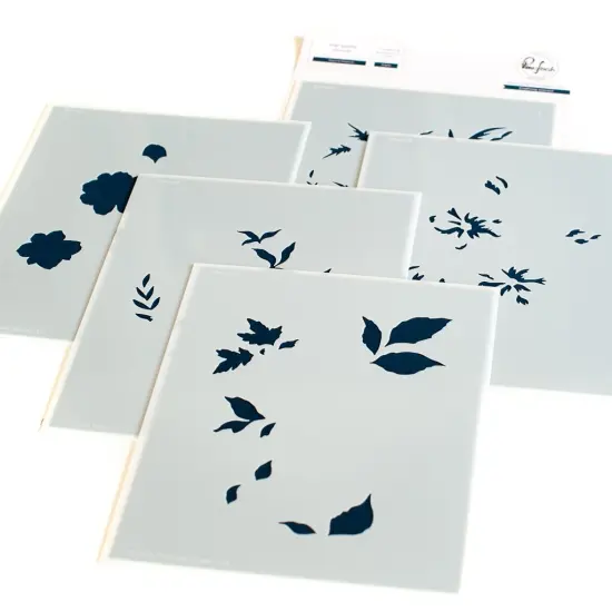 Pinkfresh Studio Stencils 4.25"X5.25" 5/Pkg-Beyond Measure Layering {1}