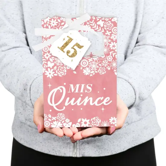 Big Dot of Happiness Mis Quince Anos - Quinceanera Sweet 15 Birthday Party Favor Boxes - Set of 12 {6}