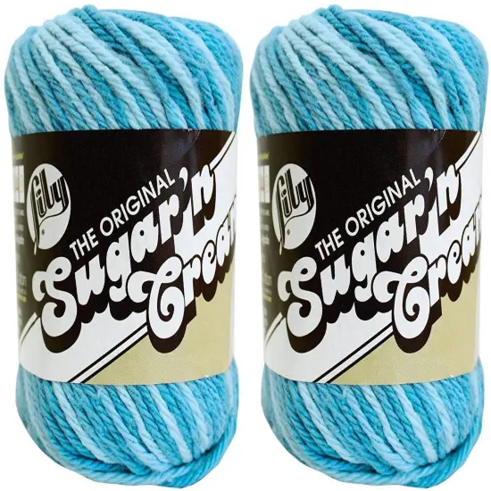 (Pack of 2) Lily Sugar'n Cream Yarn - Ombres-Swimming Pool {1}
