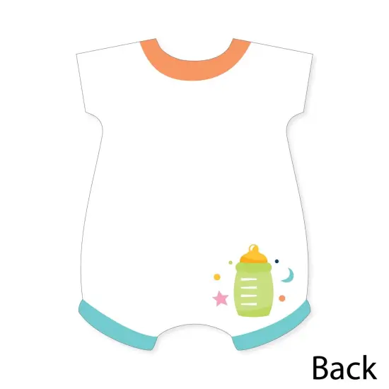 Big Dot of Happiness Colorful Baby Shower - Shaped Thank You Cards - Gender Neutral Party Thank You Note Cards with Envelopes - Set of 12 {6}