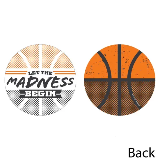 Big Dot of Happiness Basketball - Let The Madness Begin - Decorations DIY College Basketball Party Essentials - Set of 20 {4}