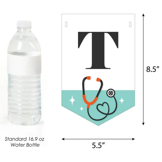 Big Dot of Happiness Thank You Doctors - Doctor Appreciation Week Bunting Banner - Party Decorations - Thank You Doctors {4}