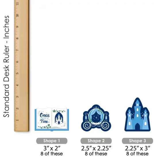 Big Dot of Happiness Fairy Tale Fantasy - DIY Shaped Royal Prince and Princess Party Cut-Outs - 24 Count {6}