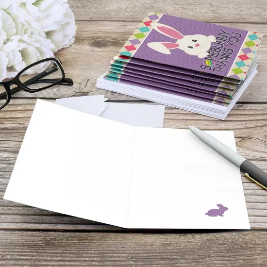 Big Dot of Happiness Hippity Hoppity - Easter Bunny Party Thank You Cards (8 count) {6}