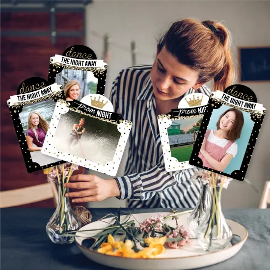 Big Dot of Happiness Prom - Prom Night Party Picture Centerpiece Sticks - Photo Table Toppers - 15 Pieces {3}