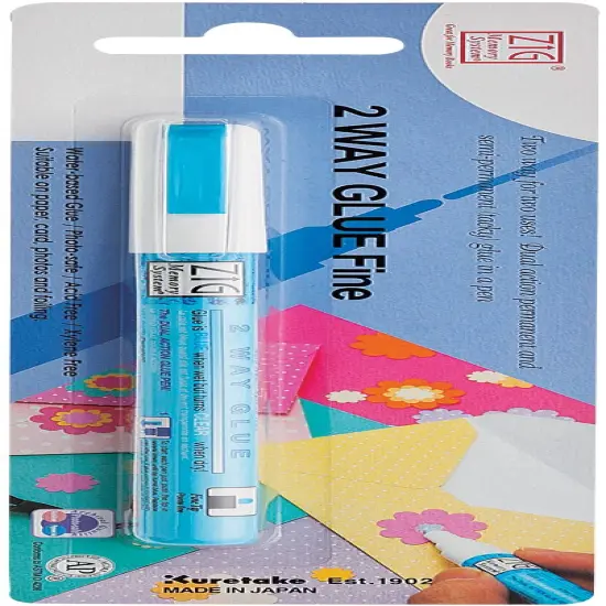 Zig 2-Way Glue Pen Carded-Fine Tip {1}