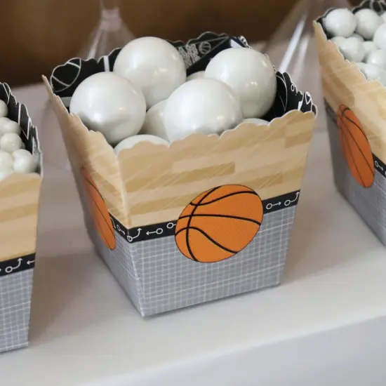 Big Dot of Happiness Nothin' but Net - Basketball - Party Mini Favor Boxes - Baby Shower or Birthday Party Treat Candy Boxes - Set of 12 {7}