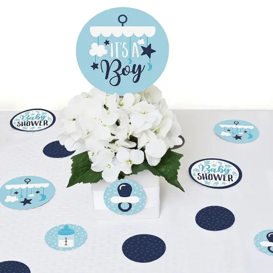 Big Dot of Happiness It's a Boy - Blue Baby Shower Giant Circle Confetti - Party Decorations - Large Confetti 27 Count {7}