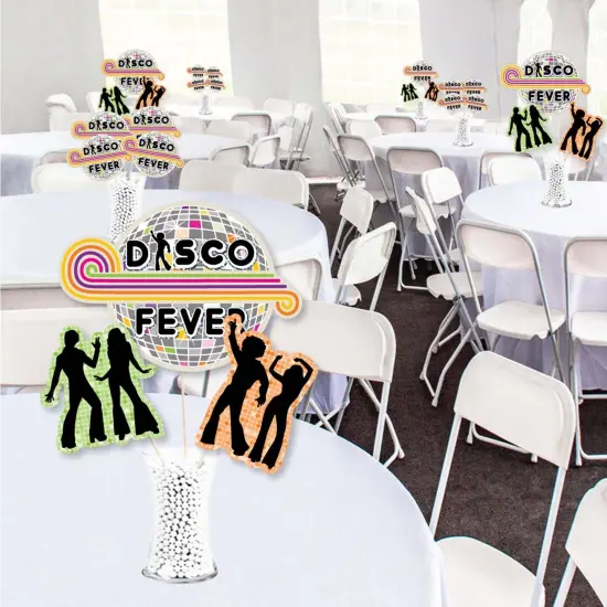 Big Dot of Happiness 70's Disco - 1970s Disco Fever Party Centerpiece Sticks - Showstopper Table Toppers - 35 Pieces {3}