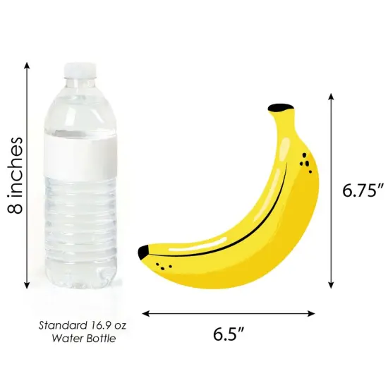 Big Dot of Happiness Let's Go Bananas - Decorations DIY Tropical Party Essentials - Set of 20 {6}