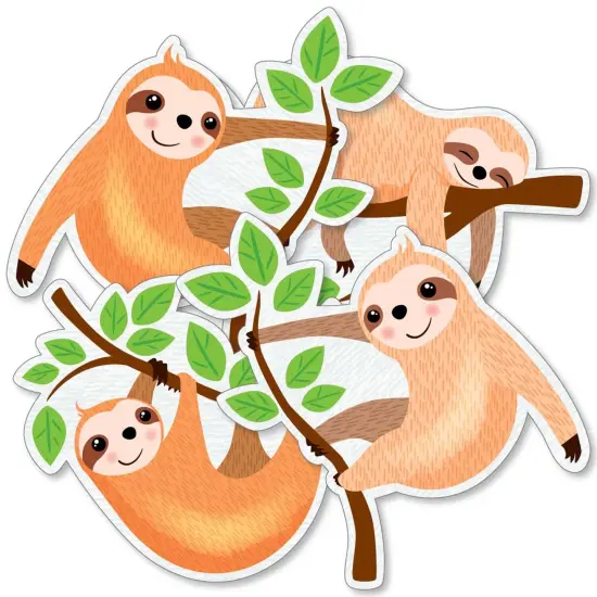 Big Dot of Happiness Let's Hang - Sloth - Decorations DIY Baby Shower or Birthday Party Essentials - Set of 20 {3}