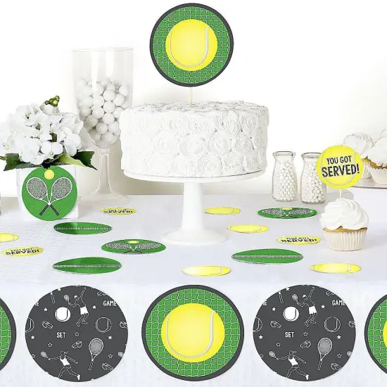 Big Dot of Happiness You Got Served - Tennis - Baby Shower or Tennis Ball Birthday Party Giant Circle Confetti - Party D&eacute;cor - Large Confetti 27 Count {6}