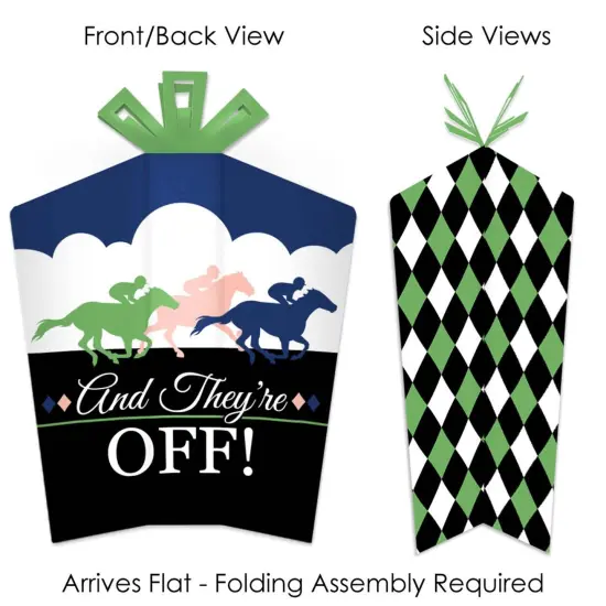 Big Dot of Happiness Kentucky Horse Derby - Table Decorations - Horse Race Party Fold and Flare Centerpieces - 10 Count {3}
