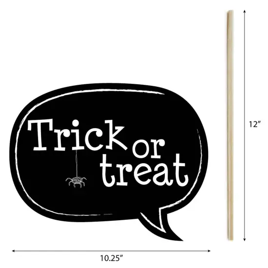 Big Dot of Happiness Trick or Treat - Halloween Party Photo Booth Props Kit - 20 Count {7}