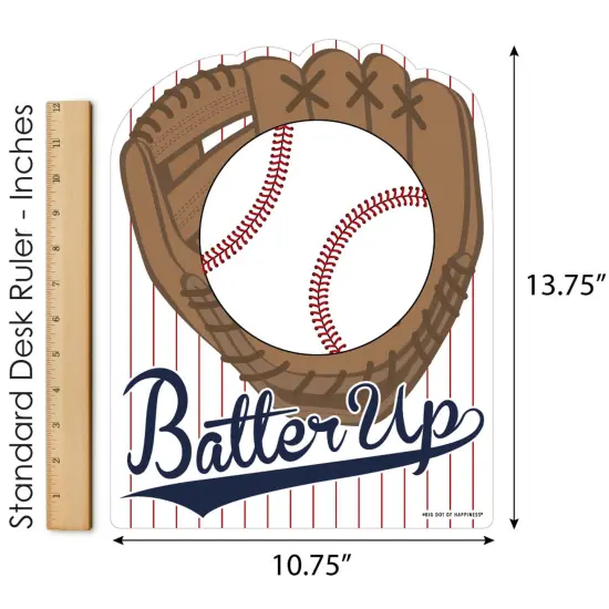 Big Dot of Happiness Batter Up - Baseball - Outdoor Lawn Sign - Baby Shower or Birthday Party Yard Sign - 1 Piece {6}
