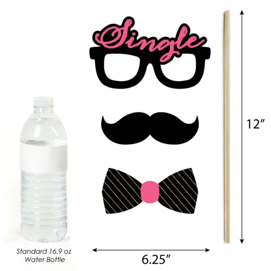 Big Dot of Happiness Divorce Party - Photo Booth Props Kit - 20 Count {6}