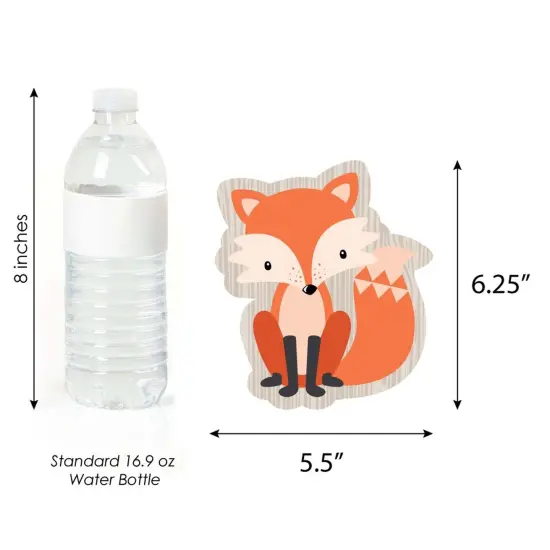 Big Dot of Happiness Fox - Decorations DIY Baby Shower or Birthday Party Essentials - Set of 20 {6}