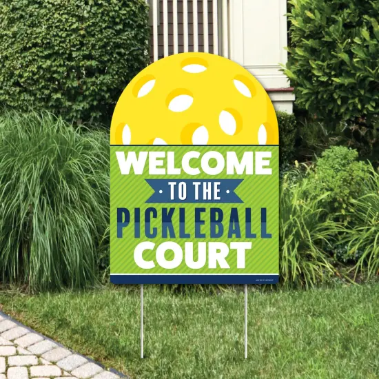 Big Dot of Happiness Let's Rally - Pickleball - Party Decorations - Birthday or Retirement Party Welcome Yard Sign {1}
