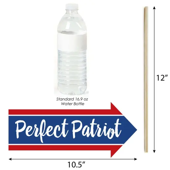 Big Dot of Happiness Funny Stars & Stripes - Memorial Day, 4th of July and Labor Day USA Patriotic Party Photo Booth Props Kit - 10 Piece {6}