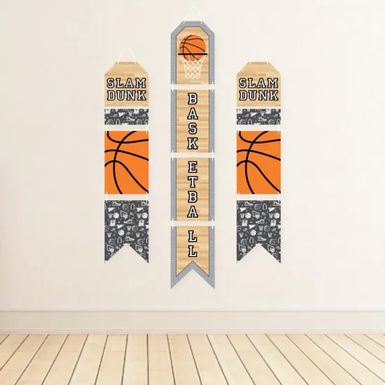 Big Dot of Happiness Nothin' But Net - Basketball - Hanging Vertical Paper Door Banners - Baby Shower Birthday Party Wall Decor Kit -Indoor Door Decor {4}