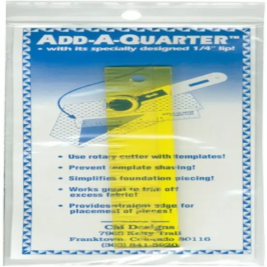 CM Designs Add-A-Quarter Ruler-6" {1}