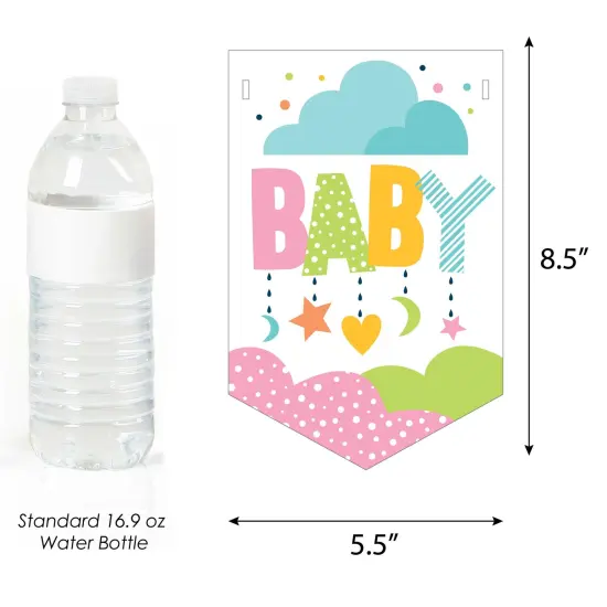 Big Dot of Happiness Colorful Baby Shower - Gender Neutral Baby Shower Bunting Banner - Party Decorations - Welcome Baby {3}