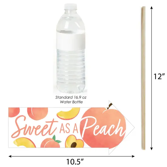 Big Dot of Happiness Funny Sweet as a Peach - Fruit Themed Baby Shower or Birthday Party Photo Booth Props Kit - 10 Piece {4}
