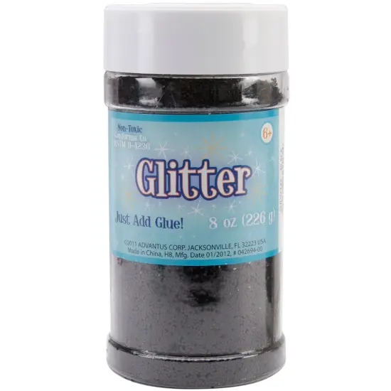 Sulyn Metallic Glitter 8oz-Black {1}