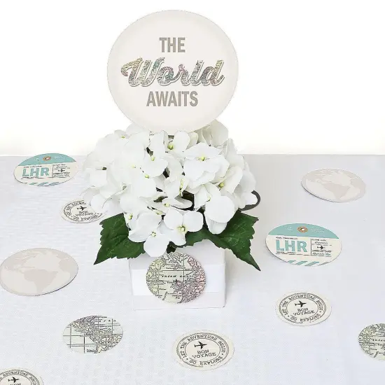 Big Dot of Happiness World Awaits - Travel Themed Party Giant Circle Confetti - Party Decorations - Large Confetti 27 Count {7}