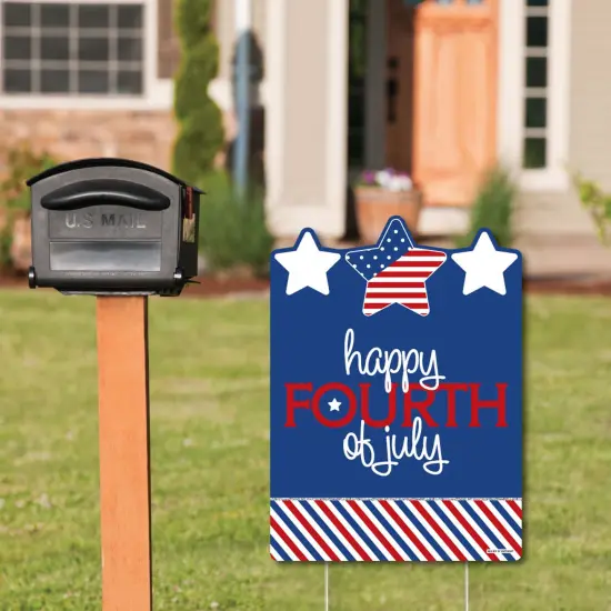 Big Dot of Happiness 4th of July - Independence Day Party Decorations - Happy Fourth of July Yard Sign {3}
